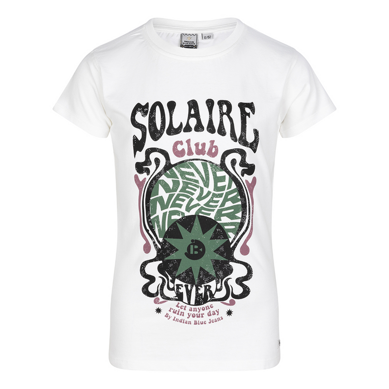 Meisjes T-Shirt Solaire Club van Indian Blue Jeans in de kleur Off White in maat 176.