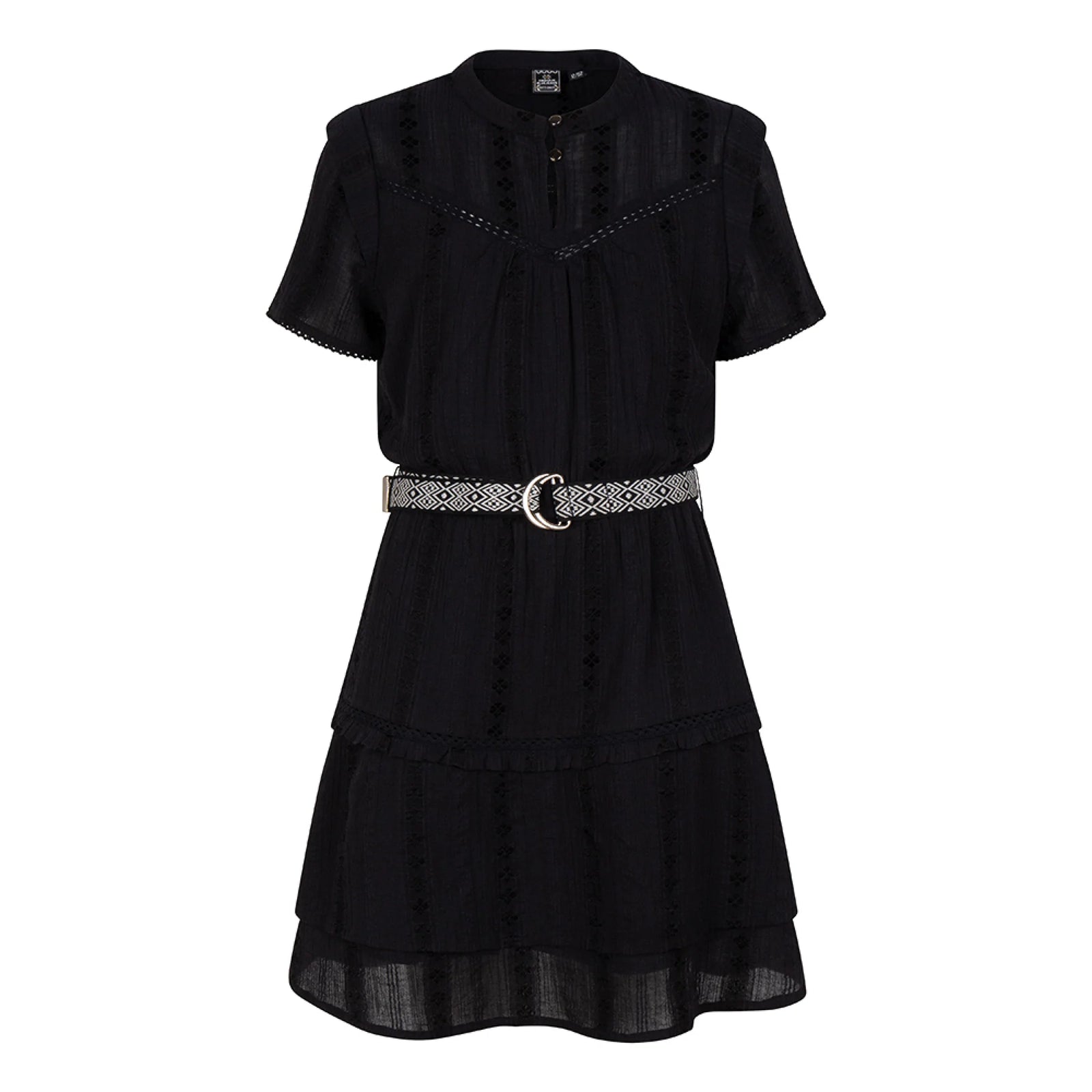 Indian Blue Jeans Little Black Dress Boho Belt