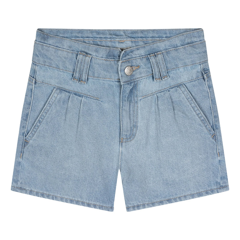 Meisjes Blue Daisy Denim Short van Indian Blue Jeans in de kleur Light Denim in maat 176.