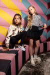 Meisjes Ruffle Skort Embroidery van Indian Blue Jeans in de kleur Black in maat 176.