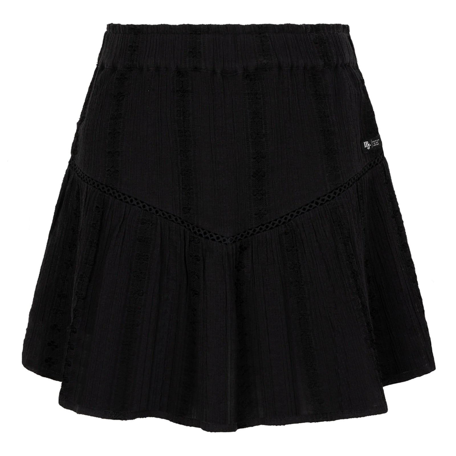Indian Blue Jeans Ruffle Skort Embroidery
