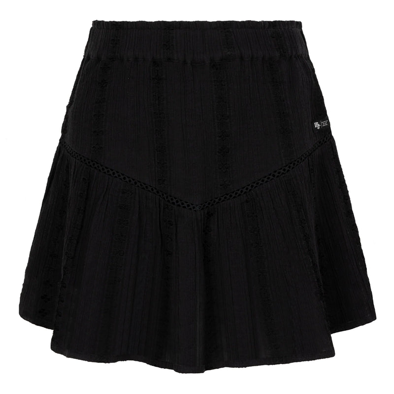 Meisjes Ruffle Skort Embroidery van Indian Blue Jeans in de kleur Black in maat 176.