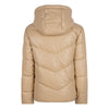 Meisjes Short Jacket Pu Puffer van Indian Blue Jeans in de kleur Light Sand in maat 176.