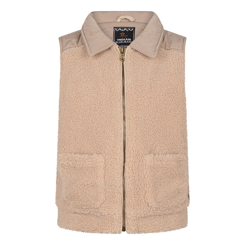 Indian Blue Jeans Teddy Gilet