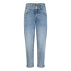 Meisjes Blue Lucy Mom Fit van Indian Blue Jeans in de kleur Medium Denim in maat 176.