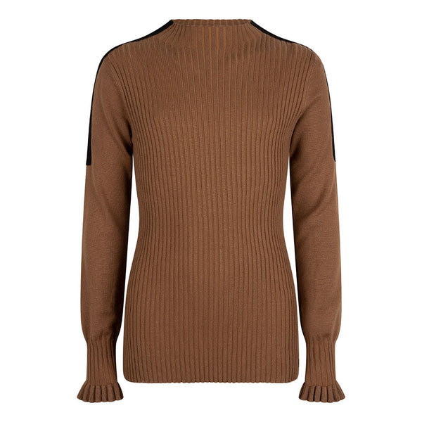 Meisjes Knitwear Ls Contrast Rib van Indian Blue Jeans in de kleur Almond Brown in maat 176.