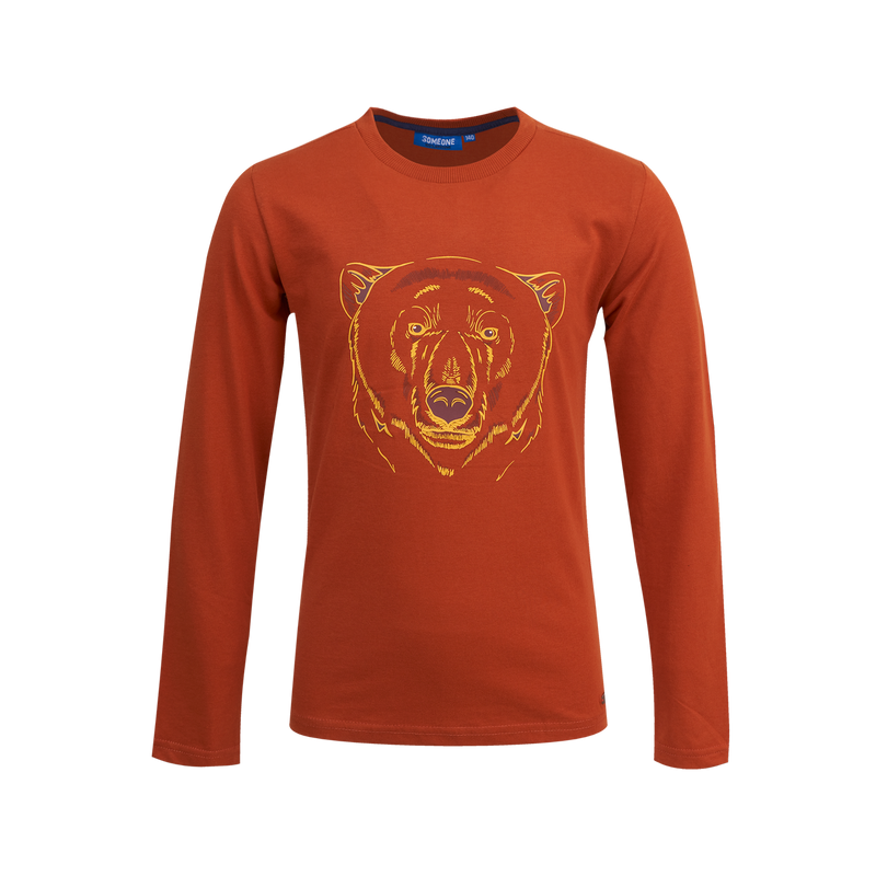 Someone T-Shirt Long Sleeves Someone Light Rust