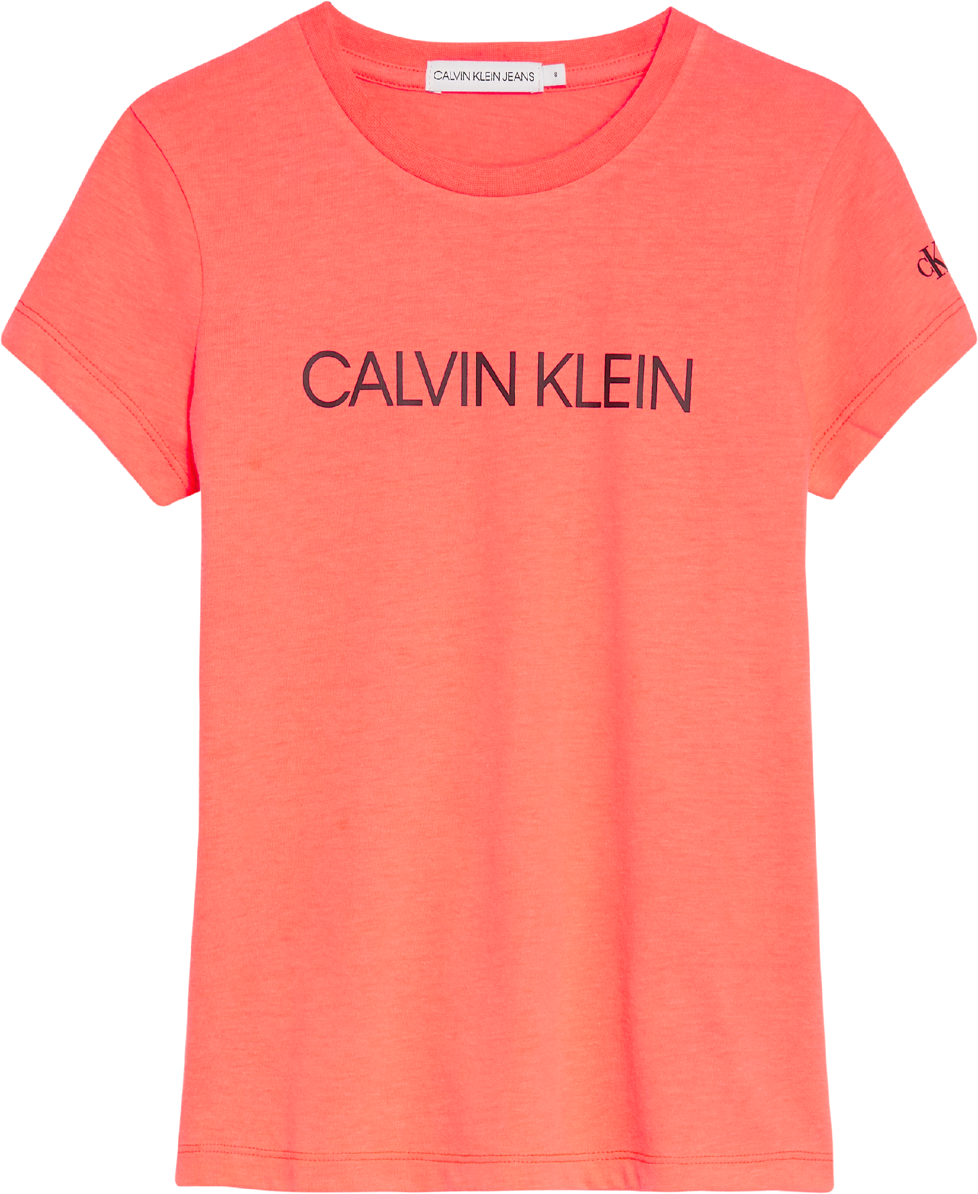 Meisjes INSTITUTIONAL SLIM T van Calvin Klein in de kleur Roze in maat 176.