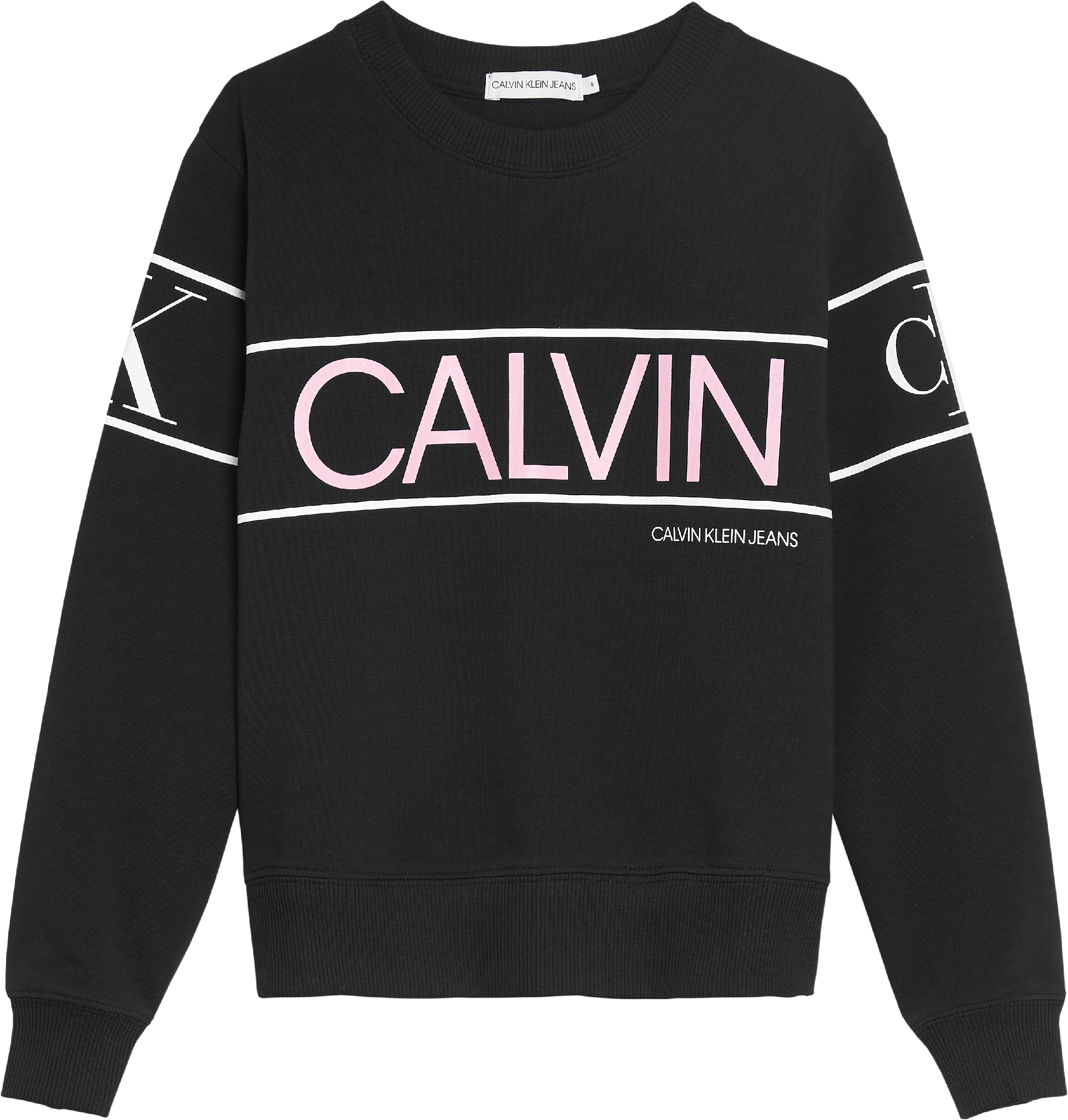 Meisjes CALVIN LOGO SWEATSHI van Calvin Klein in de kleur Zwart in maat 176.