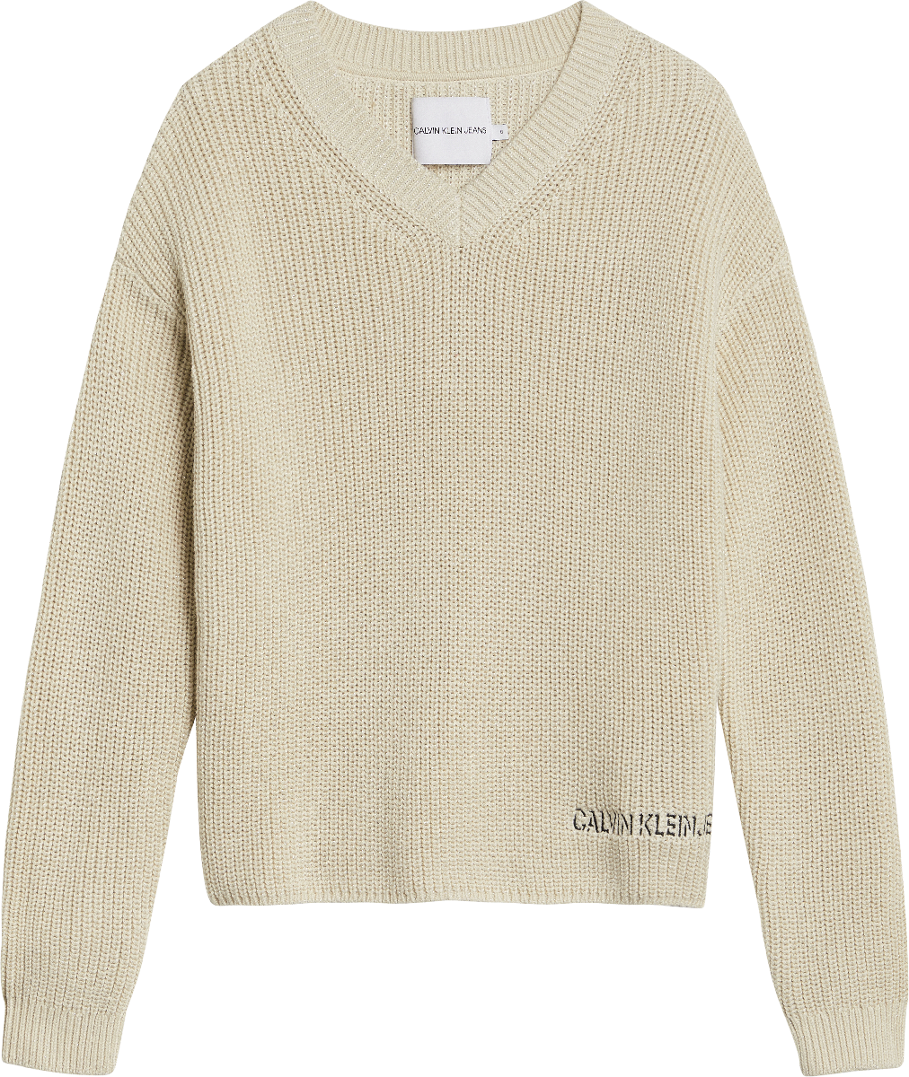 Calvin Klein V Neck Lurex Sweater