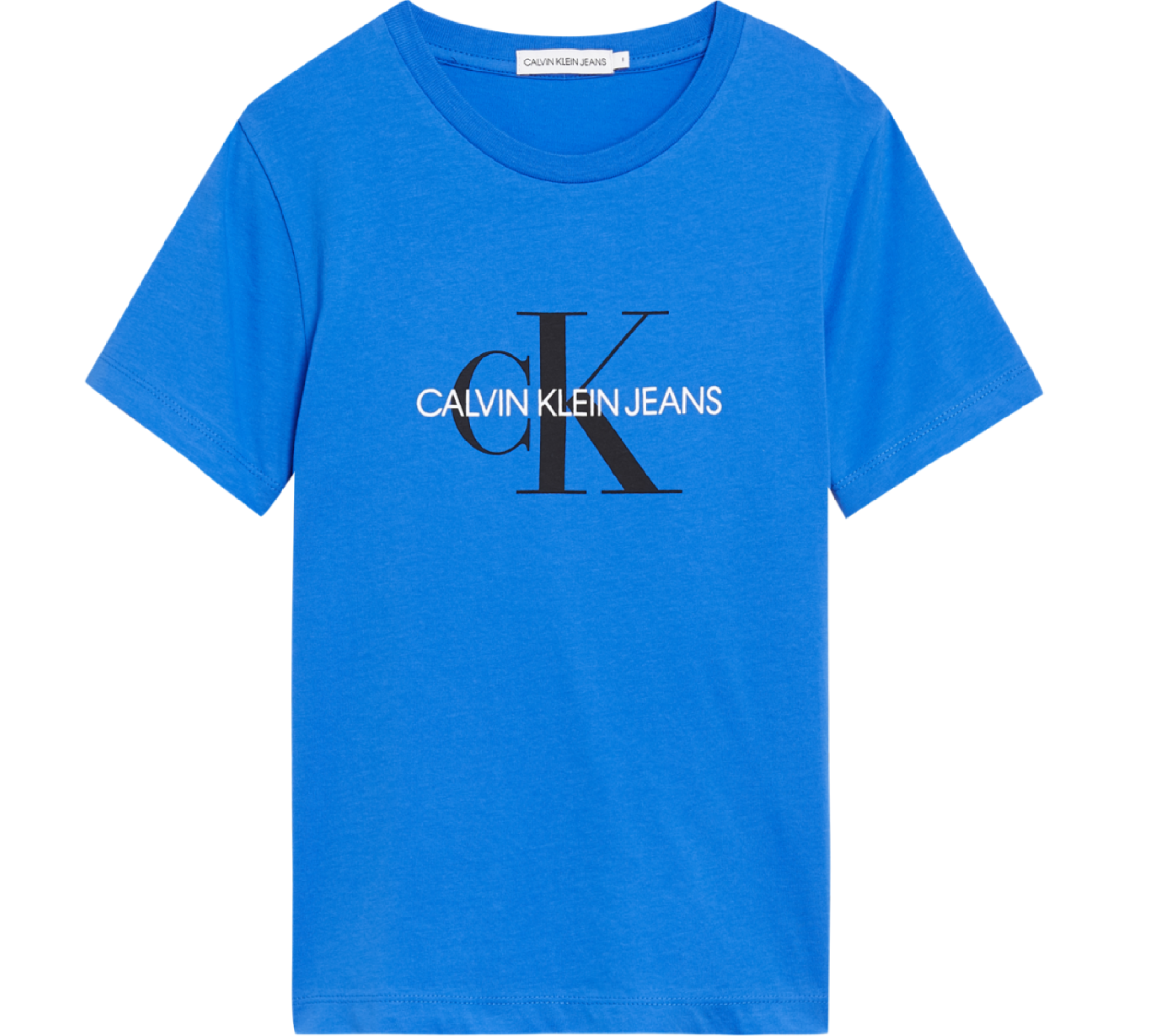 Unisexs Monogram Logo T-Shirt van Calvin Klein in de kleur Geel in maat 176.