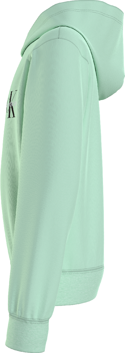 Unisexs SMALL MONOGRAM HOODIE van Calvin Klein in de kleur Dew Green in maat 176.