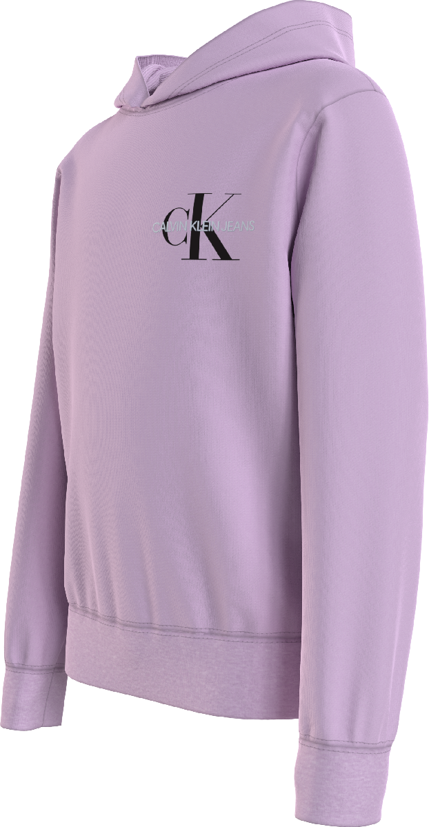 Unisexs SMALL MONOGRAM HOODIE van Calvin Klein in de kleur Lavender Pink in maat 176.