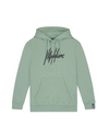 Jongens Junior Essentials Hoodie Dark Sage/Black van Malelions in de kleur Dark Sage/Black in maat 176.