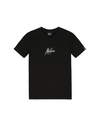Jongens Junior Essentials T-Shirt Black/White van Malelions in de kleur Black/White in maat 176.