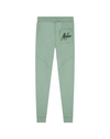 Jongens Junior Essentials Trackpants Dark Sage/Black van Malelions in de kleur Dark Sage/Black in maat 176.