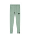 Jongens Junior Essentials Trackpants Dark Sage/Black van Malelions in de kleur Dark Sage/Black in maat 176.