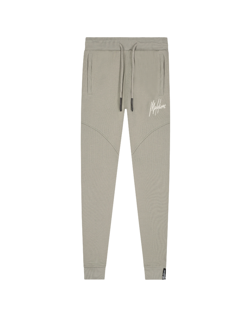 Jongens Junior Essentials Trackpants Taupe/Beige van Malelions in de kleur Taupe/Beige in maat 176.