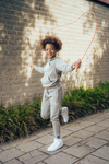 Jongens Junior Essentials Trackpants Taupe/Beige van Malelions in de kleur Taupe/Beige in maat 176.