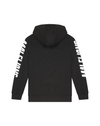 Jongens Junior Lective Hoodie Black/White van Malelions in de kleur Black/White in maat 176.