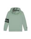 Jongens Junior Captain Hoodie Dark Sage/Black van Malelions in de kleur Dark Sage/Black in maat 176.