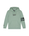 Jongens Junior Captain Hoodie Dark Sage/Black van Malelions in de kleur Dark Sage/Black in maat 176.