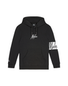 Jongens Junior Captain Hoodie Black/White van Malelions in de kleur Black/White in maat 176.