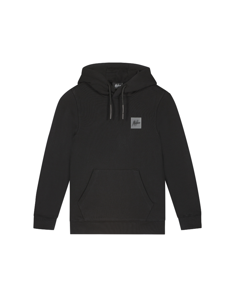Jongens Junior Patch Hoodie Black van Malelions in de kleur Black in maat 176.