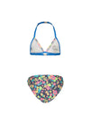 Meisjes Girls tropical flowers ao triangle bikini van Just Beach in de kleur Tropical flowers in maat 140.