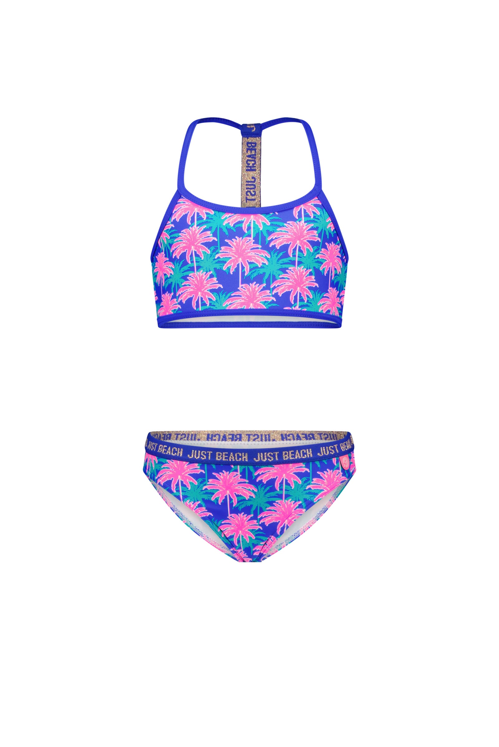 Just Beach Girls tropic aztec bikini with sporty elastic details
