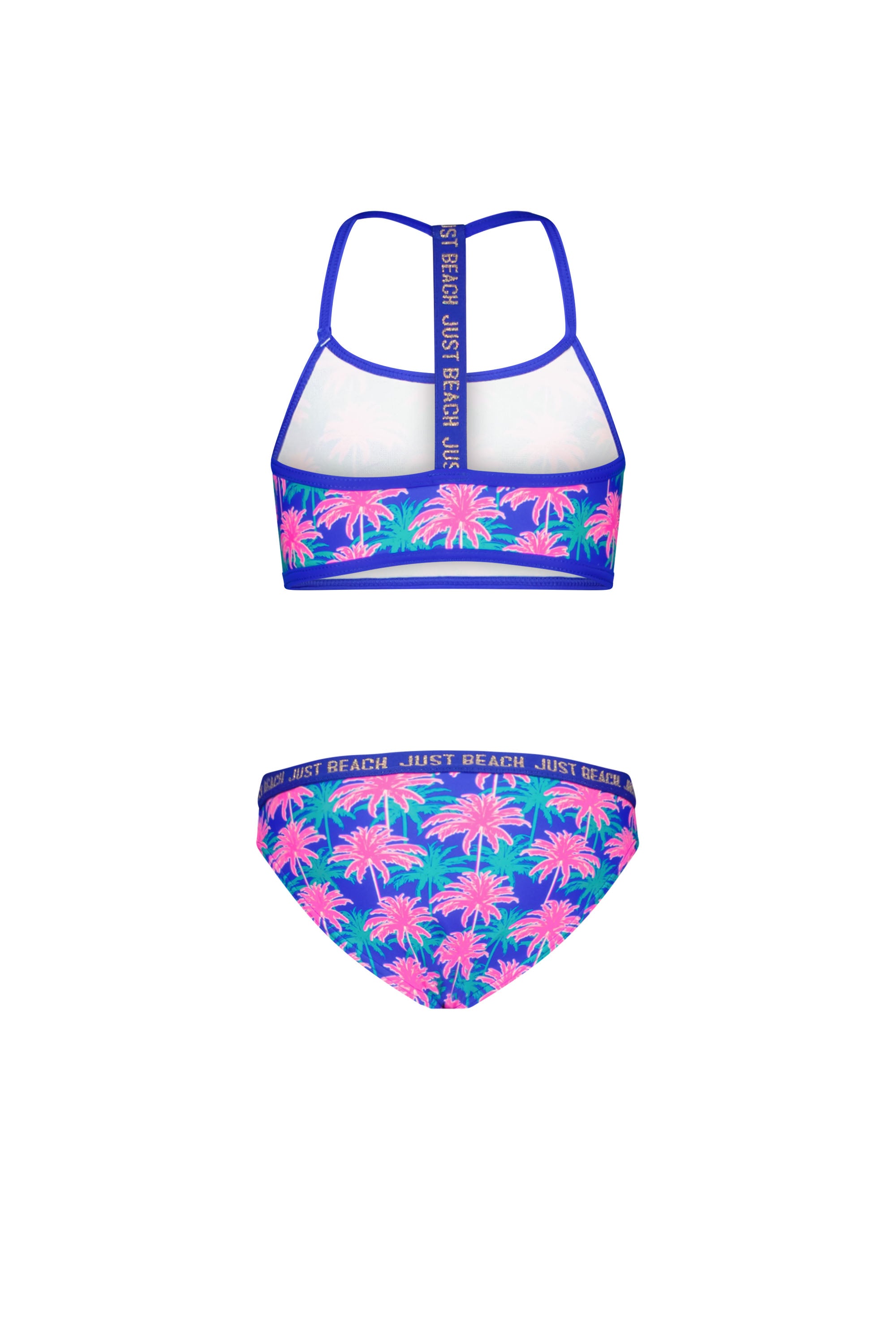 Just Beach Girls tropic aztec bikini with sporty elastic details