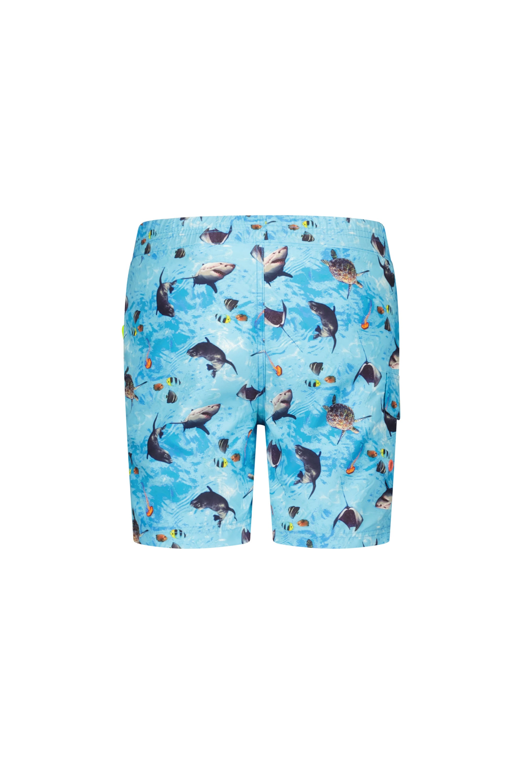 Just Beach Boys woven tropical shark swim shorts