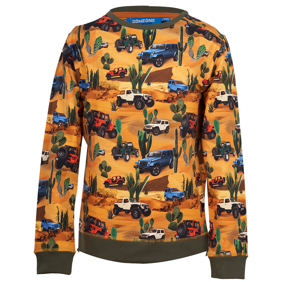 Someone Sweater AOP Jeeps