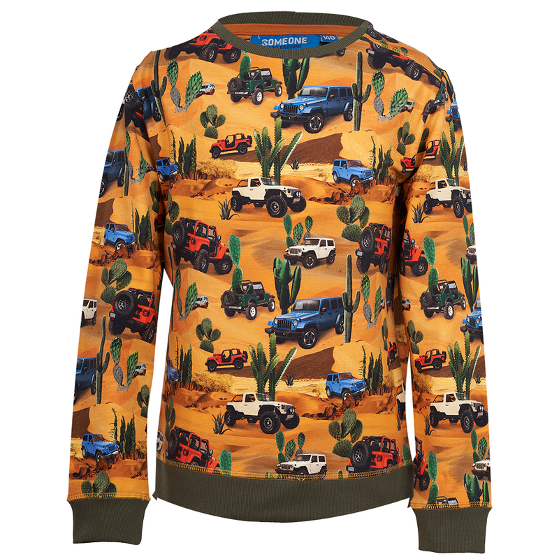 Someone Sweater AOP Jeeps