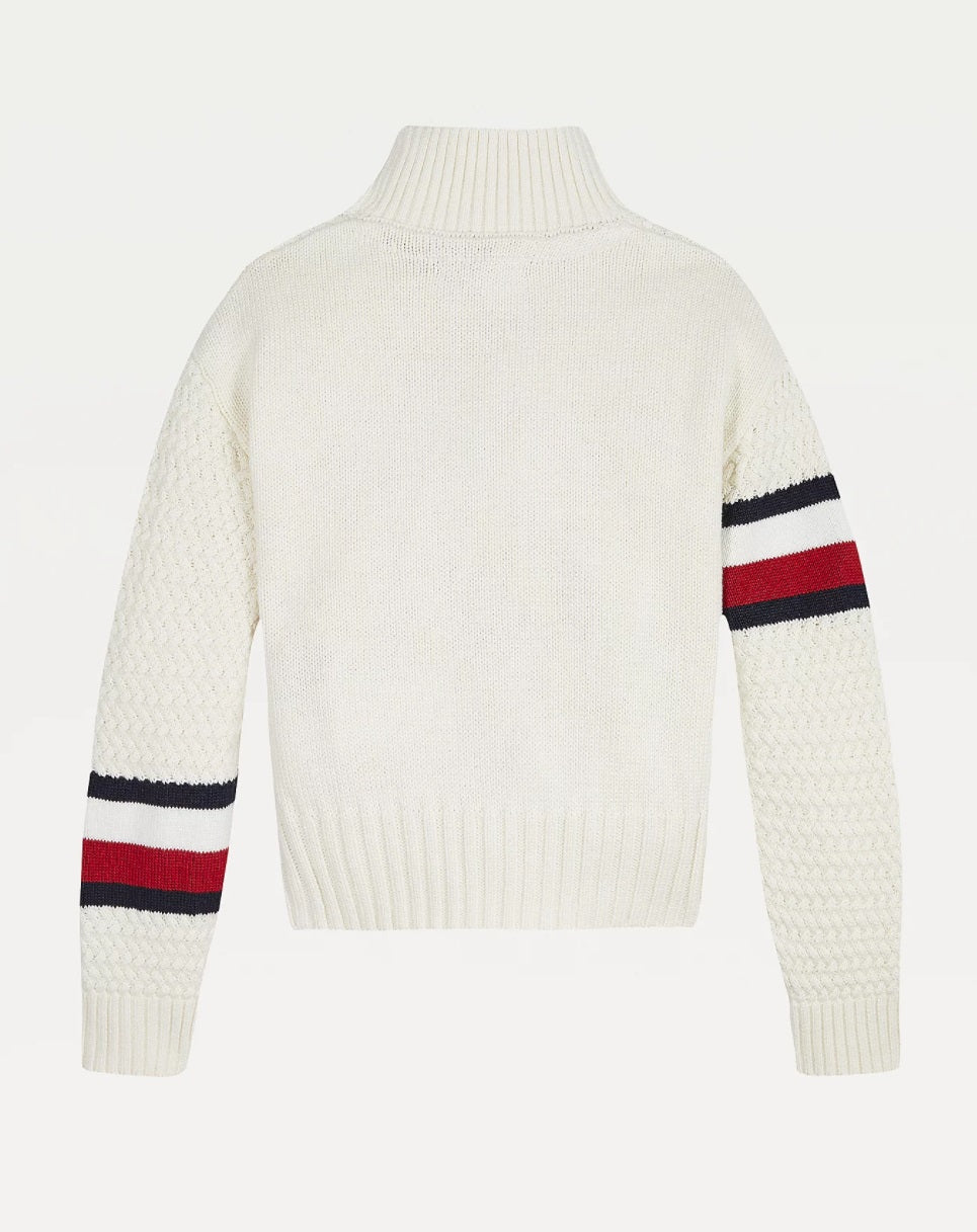 Tommy Hilfiger Chunky Cable Mock Neck