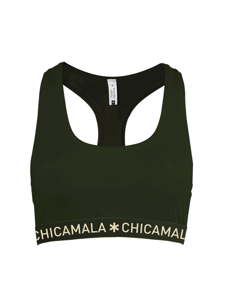 Meisjes Girls racer back solid Killerp  van Muchachomalo in de kleur Green in maat 176.