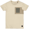 Jongens Shortsleeve LEGBERT van Levv in de kleur Grey Sand in maat 128.
