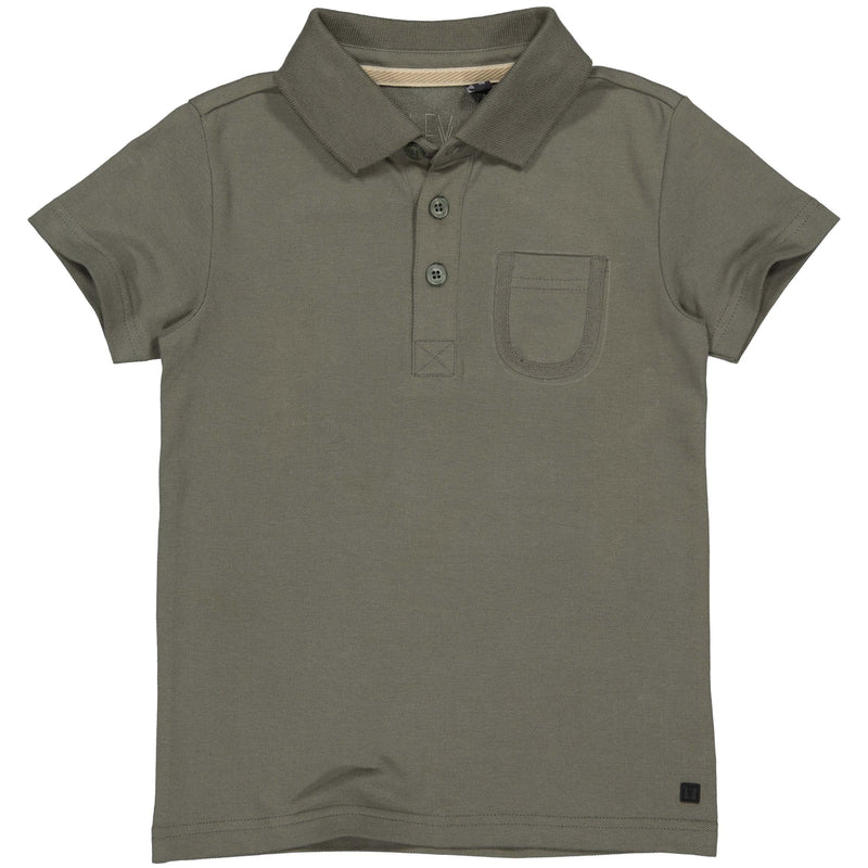 Jongens Polo LELIAM van Levv in de kleur Green Basil in maat 128.