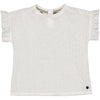 Meisjes Shortsleeve LELLIS van Levv in de kleur Off White in maat 128.