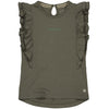 Meisjes Shortsleeve LELVIRA van Levv in de kleur Green Basil in maat 128.