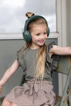 Meisjes Shortsleeve LELVIRA van Levv in de kleur Green Basil in maat 128.