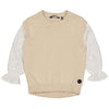 Meisjes Pullover LERRIN van Levv in de kleur Creme in maat 128.