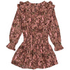 Meisjes Dress BABETW222 van Little Levv in de kleur AOP Pink Salmon Spots in maat 128.