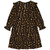 Meisjes Dress BASMAW221 van Little Levv in de kleur AOP Grey Animal Leopard in maat 128.