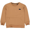Jongens Sweater BEERW221 van Little Levv in de kleur Camel in maat 128.