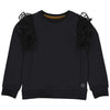 Meisjes Sweater BIJOUW221 van Little Levv in de kleur Grey Metal in maat 128.