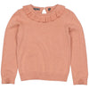 Meisjes Pullover BOAW222 van Little Levv in de kleur Pink Salmon in maat 128.