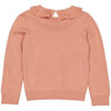 Meisjes Pullover BOAW222 van Little Levv in de kleur Pink Salmon in maat 128.