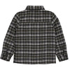 Jongens Blouse BOSSEW222 van Little Levv in de kleur Green Greyish Check in maat 128.