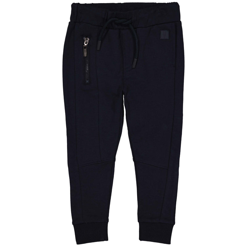 Jongens Pants BOWIW221 van Little Levv in de kleur Blue Dark in maat 128.